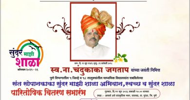 सासवड – श्री संत सोपान काका सुंदर माझी शाळा अभियानाचा भव्य राज्यस्तरीय पारितोषिक वितरण समारंभ 11 जून रोजी संपन्न होणार!