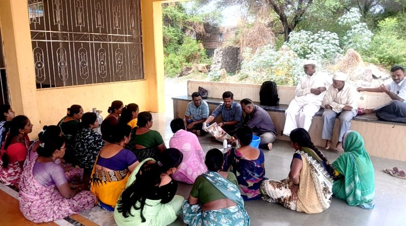 शिवरी – खरीप हंगामाच्या पार्श्वभूमीवर  भुईमूग, बाजरी पिकातील उगवण क्षमता प्रक्रिया मार्गदर्शन वर्ग संपन्न